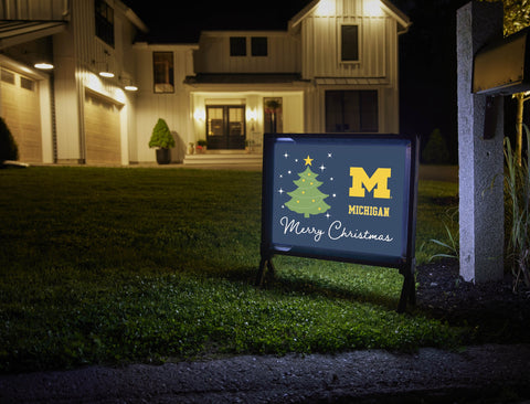 Michigan Merry Christmas Yardsy Sign