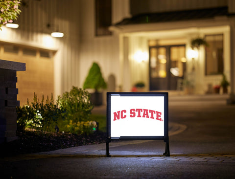 NC State White Yardsy Sign