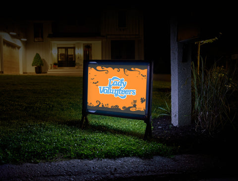 Halloween Lady Volunteers Tennessee Orange Yardsy Sign