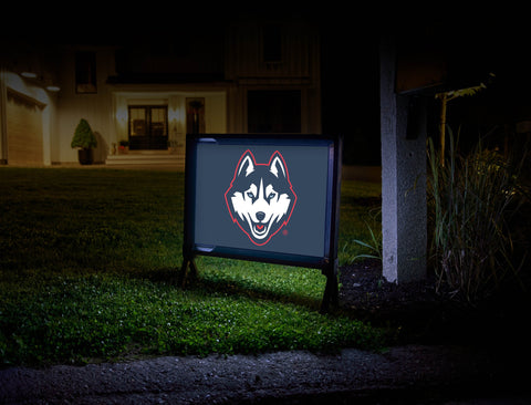 Huskies Color Block UConn Yardsy Sign