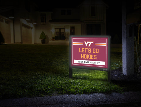 Virginia Tech Let's Go Hokies Custom Yardsy Sign