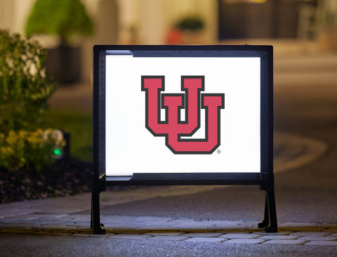 University of Utah Simple White Yardsy Sign