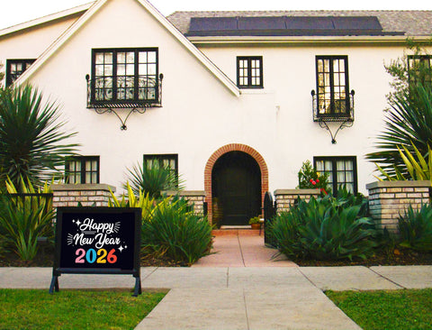 Happy New Year 2026 Yardsy Sign