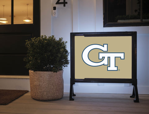 Georgia Tech Primary Mark Gold Yardsy Sign