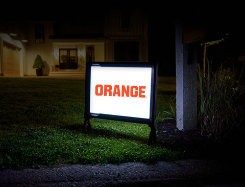 Syracuse Go Orange White Yardsy Sign