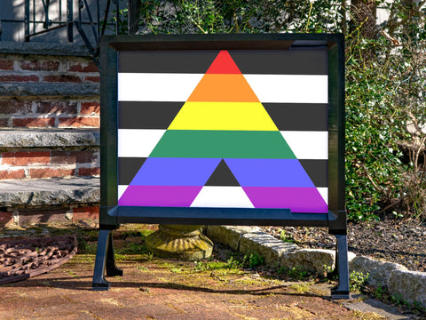 Straight Ally Pride Flag Yardsy Sign