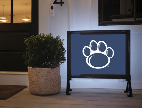 Penn State Paw Mark Navy Yardsy Sign