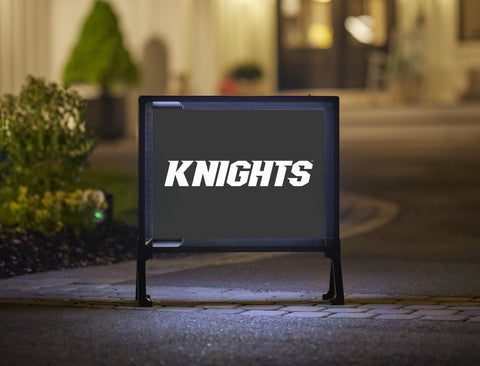 UCF Knights White Wordmark Black Yardsy Sign