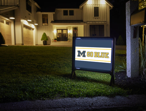 Michigan M Go Blue Yardsy Sign