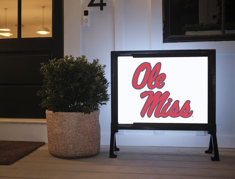 Mississippi Ole Miss White Yardsy Sign