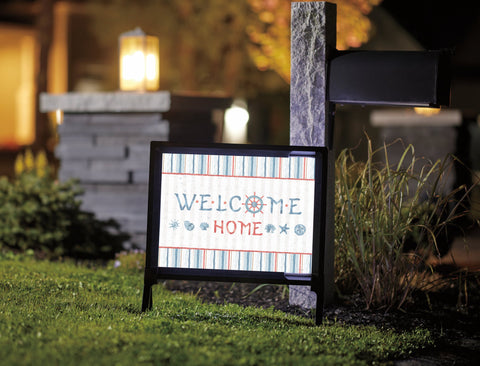 Welcome Home Beach Inspired Yardsy Sign