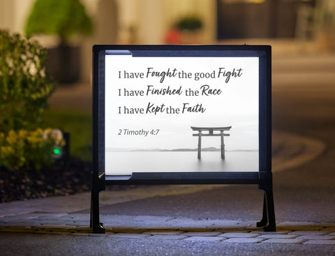 I Have Kept The Faith Yardsy Sign