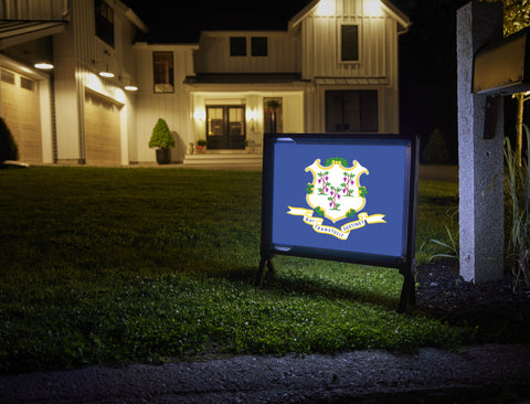 Connecticut State Flag Yardsy Sign