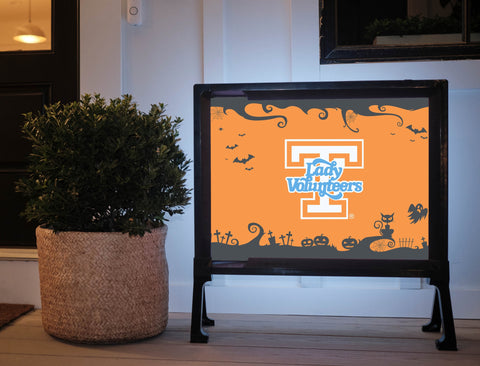 Halloween Tennessee Orange Lady Volunteers Yardsy Sign