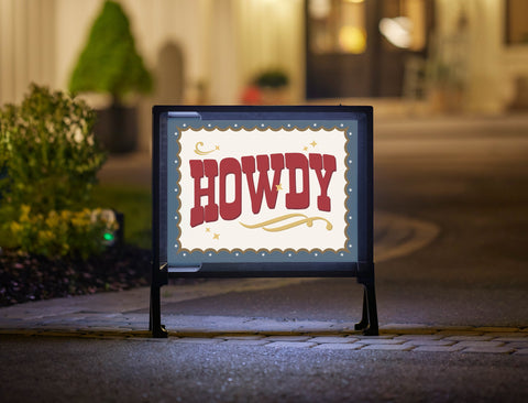 Howdy Yardsy Sign