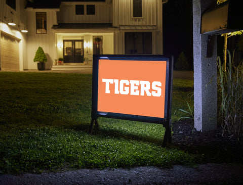 Clemson Tigers Orange Yardsy Sign