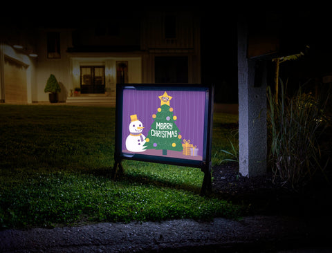 Christmas Tree LSU Yardsy Sign