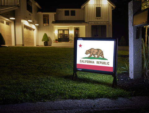 California State Flag Yardsy Sign