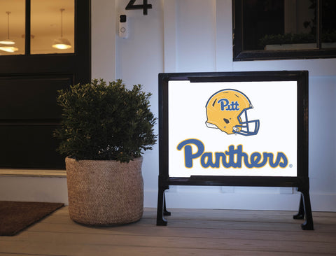 Pittsburgh Helmet Panthers White Yardsy Sign
