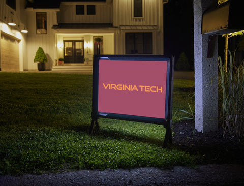 Virginia Tech Wordmark Maroon Yardsy Sign