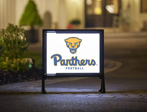 Pittsburgh Panthers Football White Yardsy Sign