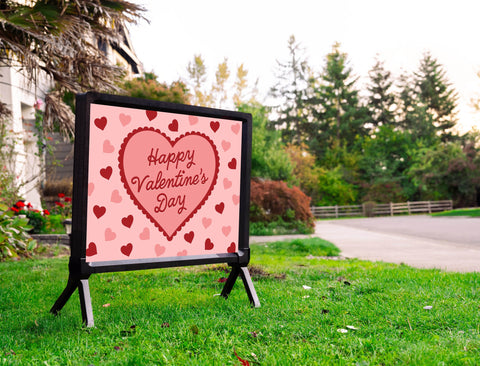 Happy Valentine's Day Heart Yardsy Sign