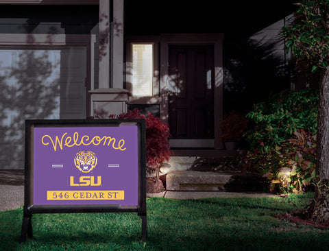 Welcome LSU Custom Yardsy Sign