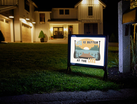 Life Is Better At The Lake Yardsy Sign
