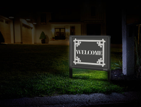 Ornate Border Welcome Yardsy Sign
