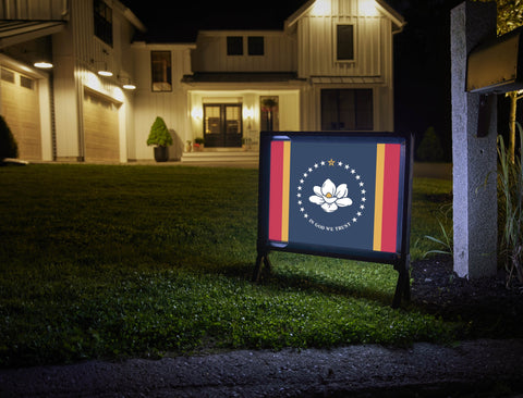Mississippi State Flag Yardsy Sign