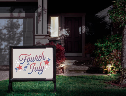 Fourth Of July Yardsy Sign