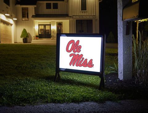 Mississippi Ole Miss White Yardsy Sign