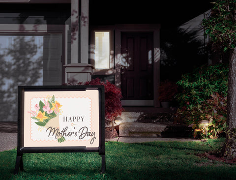 Happy Mother's Day Bouquet Yardsy Sign