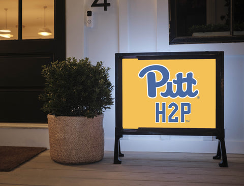 Pittsburgh Pitt H2P University Gold Yardsy Sign