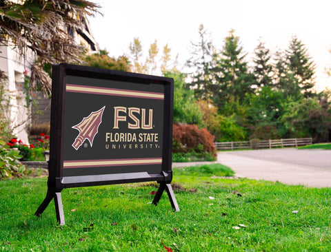 Florida State Spear FSU Black Yardsy Sign