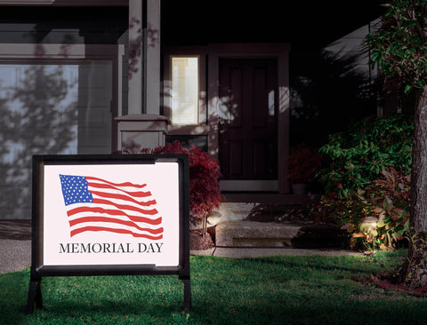 Memorial Day Flag Yardsy Sign