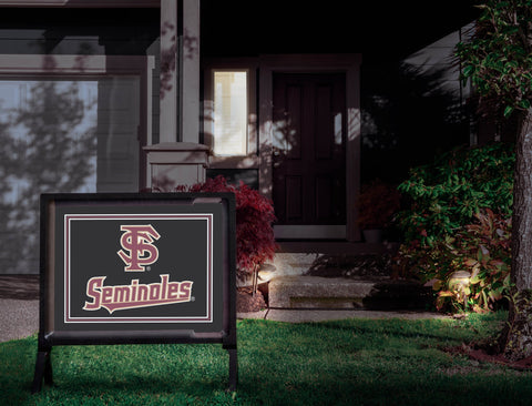 Florida State FS Seminoles Black Yardsy Sign