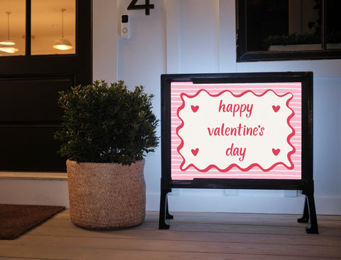 Happy Valentine's Day Yardsy Sign