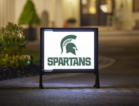 Michigan State Spartans White Yardsy Sign