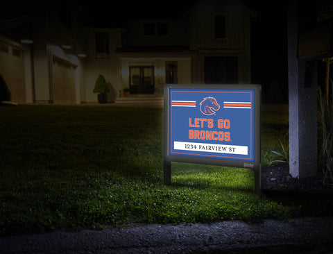 Boise State Let's Go Broncos Custom Yardsy Sign