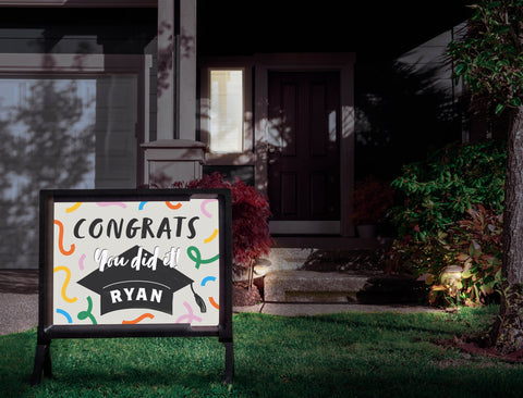 Congrats, You Did It Custom Yardsy Sign