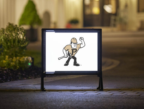 Purdue Pete White Yardsy Sign