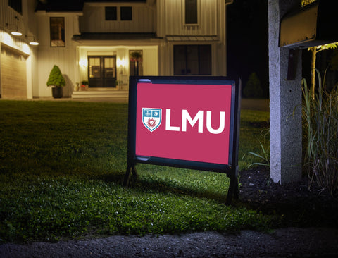 LMU Shield Mark Crimson Yardsy Sign