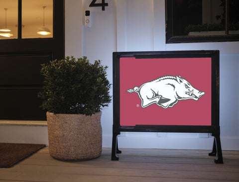 Arkansas Razorbacks White Cardinal Yardsy Sign
