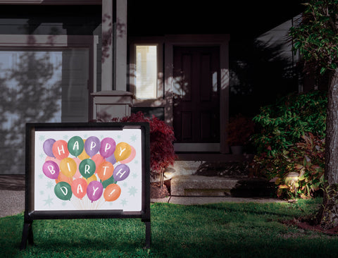 Happy Birthday Balloons Yardsy Sign