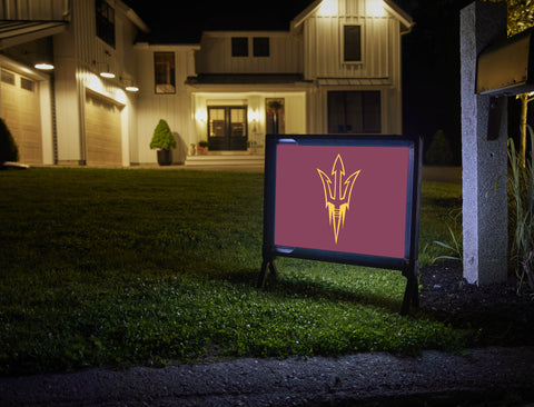 Arizona State Trident Maroon Yardsy Sign