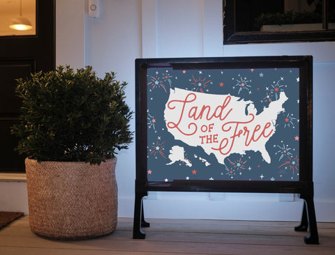 Land of the Free Yardsy Sign