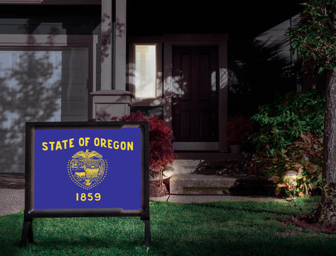 Oregon State Flag Yardsy Sign
