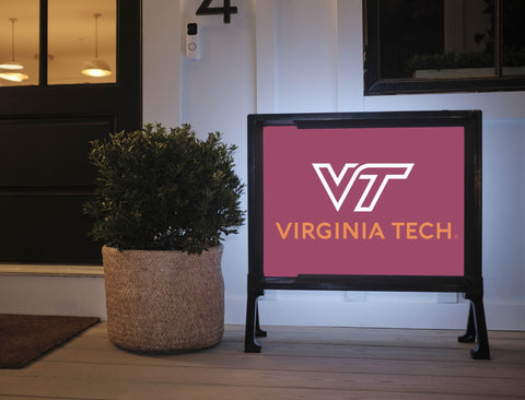 Virginia Tech Institutional Mark Maroon Yardsy Sign