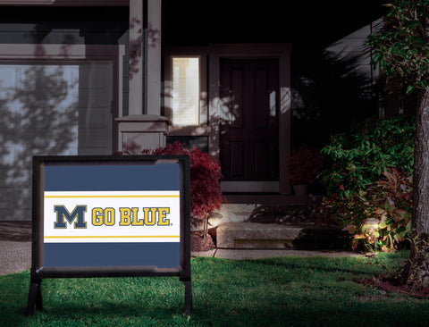 Michigan M Go Blue Yardsy Sign